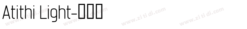 Atithi Light字体转换